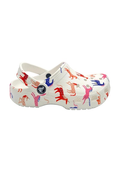 Crocs Kids Crocs Classic Character Print Clog K Çocuk Beyaz Clog Terlik 209695-9cd Unicorn