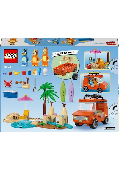 LEGO® Bluey: Bluey’nin Ailece Plaj Gezisi 11202 - 4 Yaş ve Üzeri Çocuklar için Yaratıcı Oyuncak Yapım Seti (133 Parça)