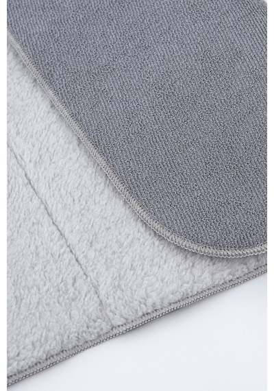 Gri Microwell 3 Prç Set Microfiber Bulaşık Kurutma Matı 3'lü Mutfak Seti Kurulama Bezi Örtüsü