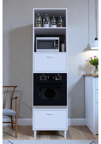 Eliusta Viramo Mikrodalga/ankastre Fırın Dolabı 2 Kapaklı Depolama Alanlı 60x217x56 Cm Modüler Dolap Beyaz Eliusta Viramo Mikrodalga/ankastre Fırın Dolabı 2 Kapaklı Depolama Alanlı 60x217x56 Cm Modüler Dolap Beyaz