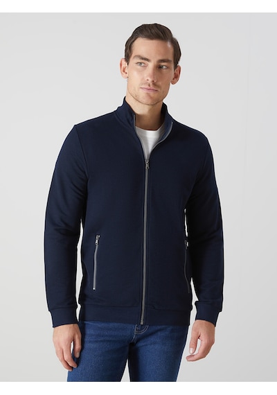 Lcwaıkıkı Classic Lacivert Dik Yaka Uzun Kollu Erkek Fermuarlı Sweatshirt