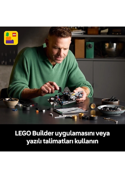 LEGO® Technic™ 1966 Ford GT40 MKII Yarış Arabası 42223 – Yetişkinler için Gerçekçi Özellikler İçeren Model Yapım Seti (793 Parça)