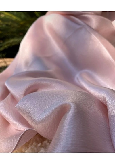 Gesshop Kadın Abiye Janjan Şal Pudra Pembe