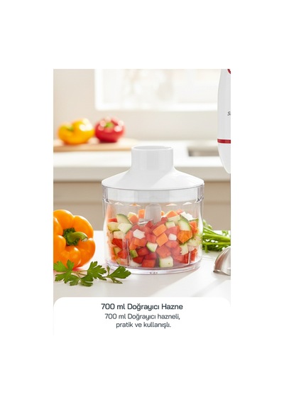 Sinbo SHB-7530 Çok Fonksiyonlu El Blender Seti