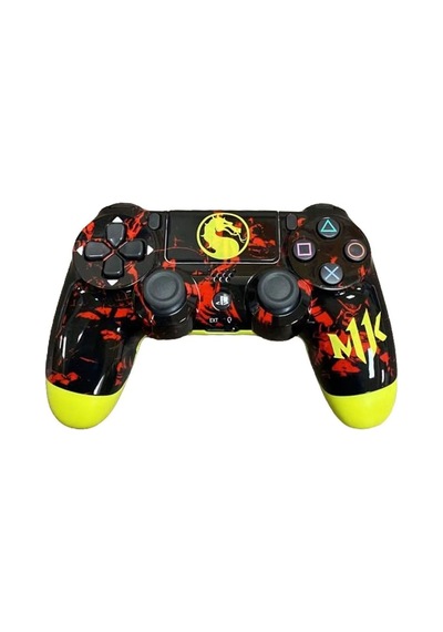 Ps4-pc-android Box-android-Apple Uyumlu iOS Telefon Tablet Mortal Kombat Tema Titreşim Bluetooth Oyun Kolu Mortal Kombat