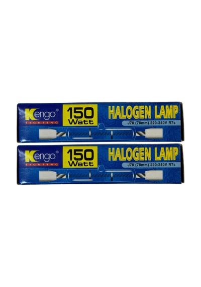 Kengo 150w Sarı Işık R7s Duylu Dim Edilebilir Çubuk Halojen Ampul, 78mm, 2 Adet