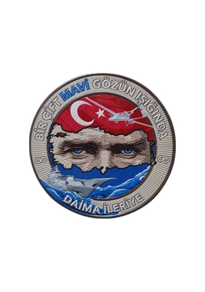 Atatürk Peç , Bir Çift Mavi Gözün Işığında - Arma - Tpu Patch Karışık/çok Renkli Çok Renkli