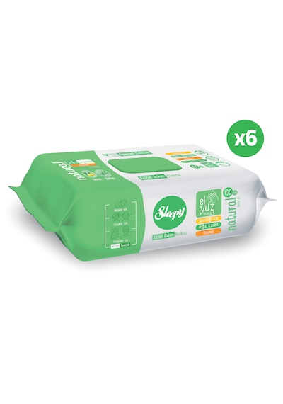 Sleepy Natural Kişisel Bakım Havlusu 6x100 600 Yaprak 6'lı Set