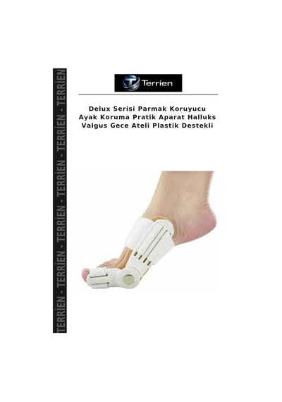 Delux Serisi Parmak Koruyucu Ayak Koruma Pratik Aparat Halluks Valgus Gece Ateli Plastik Destekli