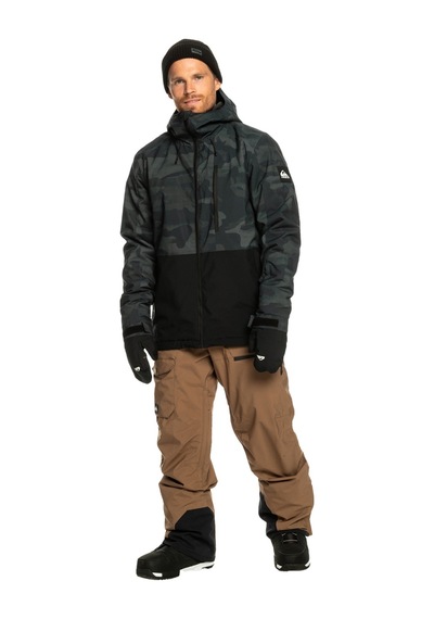 Quiksilver Mission Printed Block Erkek Snowboard Montu Haki