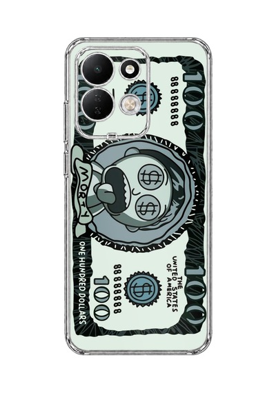 Redmi 17 4g/5g Uyumlu Morty Dolar Baskılı Silikon Kılıf