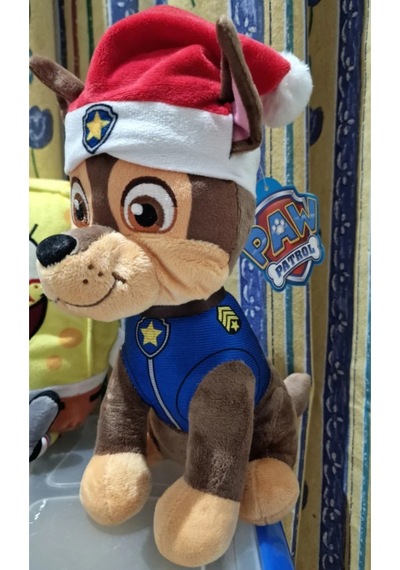 Paw Patrol Yılbaşı Serisi Chase 27 Cm Peluş Oyuncak Polis Köpek Çok Renkli