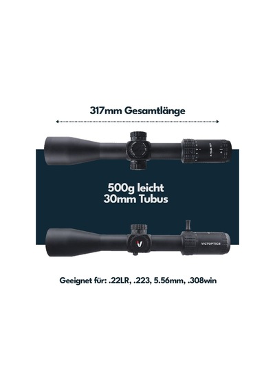 Victoptics S4 4-16x44 Ffp Dürbün Opff-01 Siyah