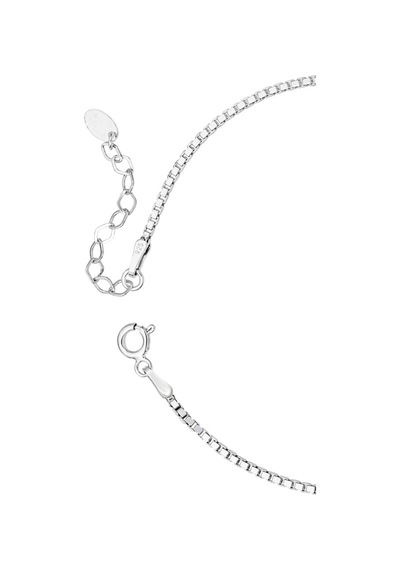 925 Ayar Gümüş Unisex Küp Zincir Bileklik 2 Mm Kalınlık 19 3 Cm Uzatmalı Gri