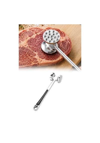 Döküm Et Dövücü Çift Taraflı Dayanıklı Alüminyum Gövde Et Yumuşatma Tokmağı Ergonomik Saplı Pratik Ve Sağlam Et Tokmağı Mutfakta Et Hazırlığı İçin İdeal Mutfak Aleti Diğer