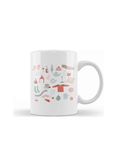 Hygge Cosy Things Kupa Bardak Porselen Karışık