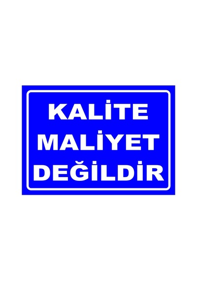Kalite Maliyet Değildir 35x50 Cm Dekota 3 Mm