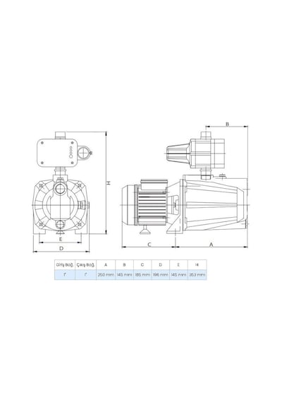 Wilo Control Sps 4-44 Jet Pompalı Otomatik Akıllı Hidrofor 4 Kat