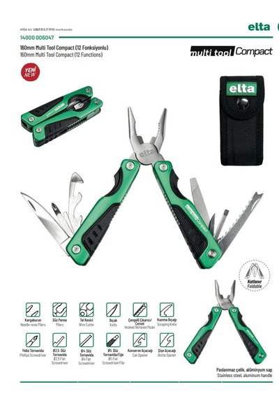 Elta Compact 160 Mm Multi Tool 12 Fonksiyonlu 160mm