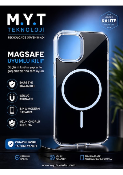 Apple iPhone Uyumlu 15 Kılıf Şeffaf Arkası Siyah Siyah Beyaz