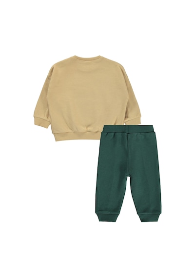 Civil Baby Timsah Baskılı 6-18 Ay Takım - Açık Camel