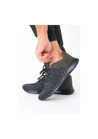 Supermark North Of Wild Mustang Tekstil Ultra Comfort Memory Foam Phylon Erkek Spor Ayakkabı 45003 Haki - Siyah