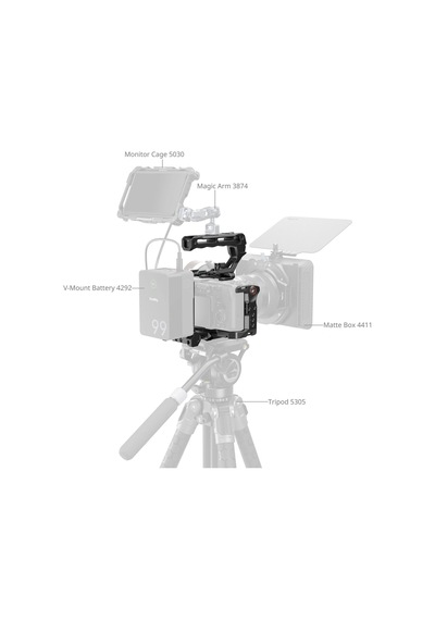 Smallrig 5590 Sony Fx2 İçin Pil Plakalı Gelişmiş Kafes Kiti