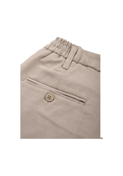 Deepsea Erkek Bej Likralı Beli Lastikli & İpli Dar Kesim Şık Kumaş Pantolon 2600572 Bej