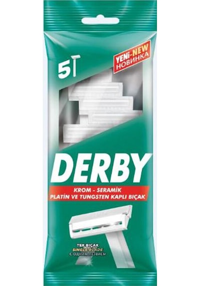 Derby Tek Bıçaklı 5li Poşet Tıraş Bıcagı