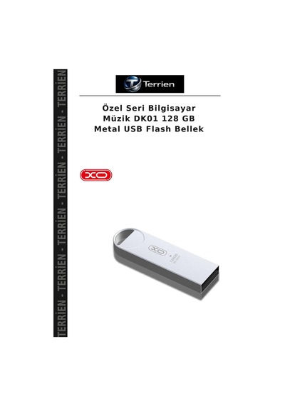 Özel Seri Bilgisayar Müzik Dk01 128 Gb Metal Usb Flash Bellek
