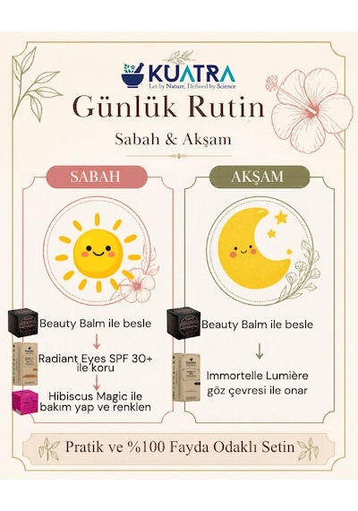 Kuatra 24 Saat Bakım Ritüeli Gündüz Ve Gece Cilt Bakım Seti - 4 Parçalı Doğal Bakım Ve Makyaj Seti