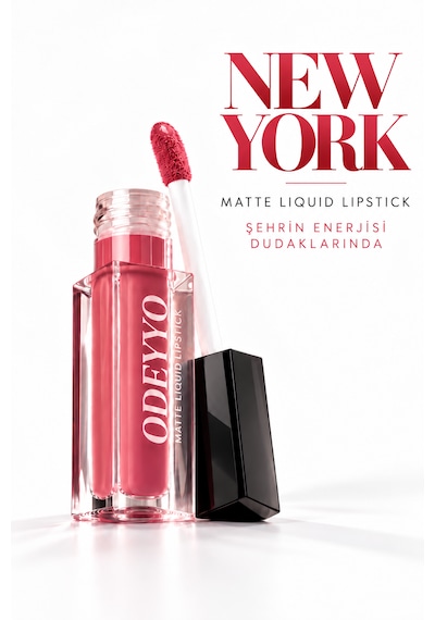 Matte Liqiud Lipstick - Amsterdam Nude, Flawless Matlık, Kalıcı Etki, Bulaşmayan Formül, Modern Mat Bitiş 001 Pink