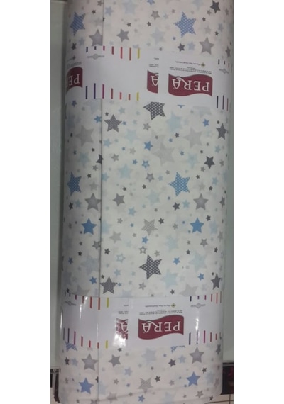 Akfil Poplin Nevresimlik Kumaş Çok Amaçlı En 240 Yıldız Desenli (461438041)