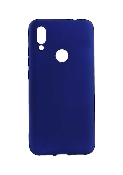 Noktaks - Redmi 7 Uyumlu - Kılıf Mat Soft Esnek Premier Silikon Kapak - T9901 - Saks Mavi Saks Mavi