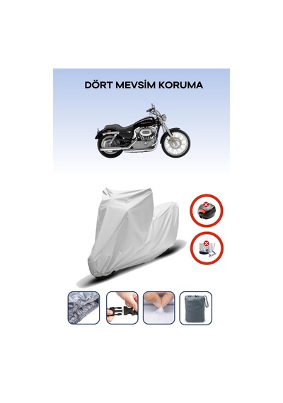 Gri Arka Çanta Kilit Uyumsuz Harley-davidson Sportster Custom Xl883c Uyumlu Motosiklet Brandası
