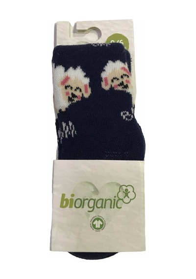 Bibaby Organik Çorap Külotlu Havlu Kuzulu Lacivert-8081 Lacivert