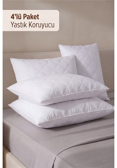 Formeya Kapitone Yastık Koruyucu Alez 4 Adet 50X70