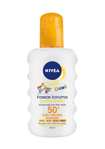 Hassas Koruma Güneş Spreyi Nivea Sun Çocuk Spf50 200ml