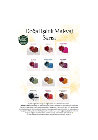 Kuatra Red Marigold Işıltı Veren Nemlendirici Balm 7 ML