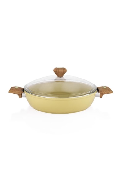 Schafer Fiesta Seramik Basık Tencere 30 Cm-yeşil