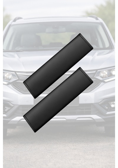 Citroen Ds5 Uyumlu Set Deri Yastık Siyah Deri Kemer Koruyucu Lüks