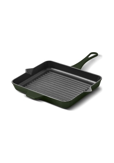 Yıldız Duo Techniq Grill Döküm Izgara Tava Fesleğen 26x32cm Çok Renkli