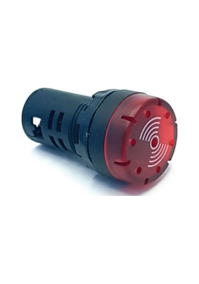 Tork Ad16sm-220k 220v Ac 22mm Kırmızı Led'li Buzzer