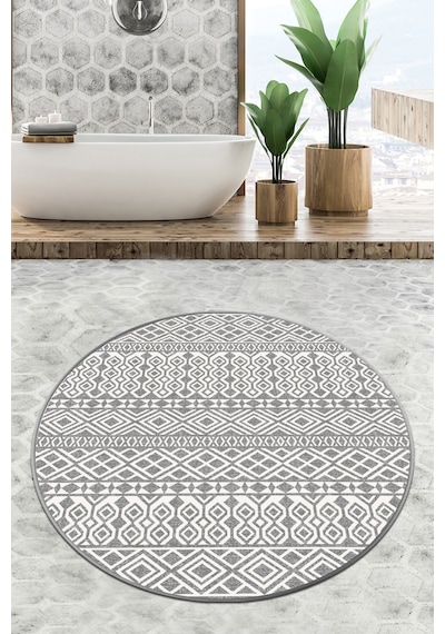 Order Çap Banyo Halısı Djt 100x100 cm, Banyo Halısı , Banyo paspası yıkanabilir Çok Renkli