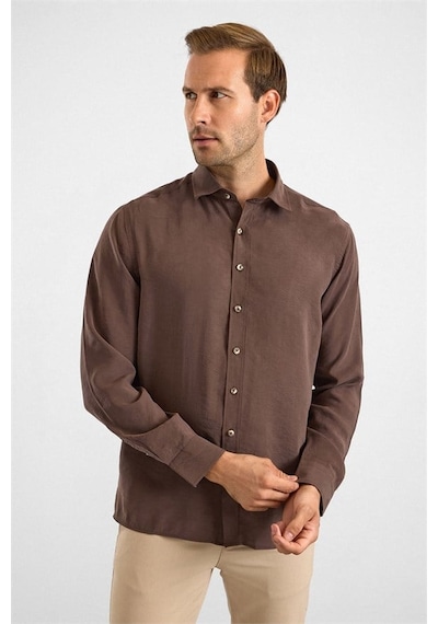 Süvari Koyu Kahve Slim Klasik Yaka Düz Pike Torba Cep Manşetli Kısa Kollu Casual Gömlek Sgm1008400027-kh9 Süvari Koyu Kahve Slim Klasik Yaka Düz Pike Torba Cep Manşetli Kısa Kollu Casual Gömlek Sgm1008400027-kh9