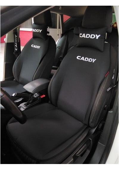 Volkswagen Caddy Nakışlı Ön Ikili Oto Koltuk Kılıfı