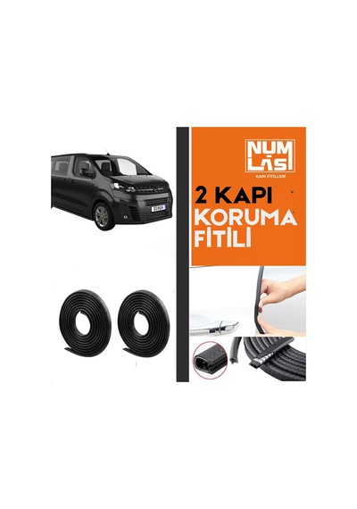 Opel Vivaro 2020-2024 İki Kapı Koruma Fitili Siyah Renk Numlas-a Kalite-nm2708