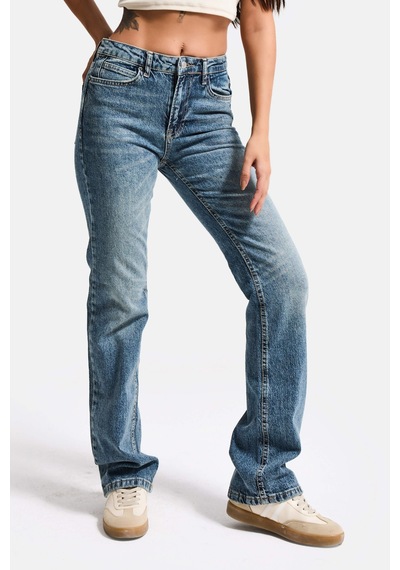 Itsbasic Kadın Kot Rengi 4w5-32 Düşük Bel Straight Fit %100 Koton Denim Jean Mavi Itsbasic Kadın Kot Rengi 4w5-32 Düşük Bel Straight Fit %100 Koton Denim Jean Mavi