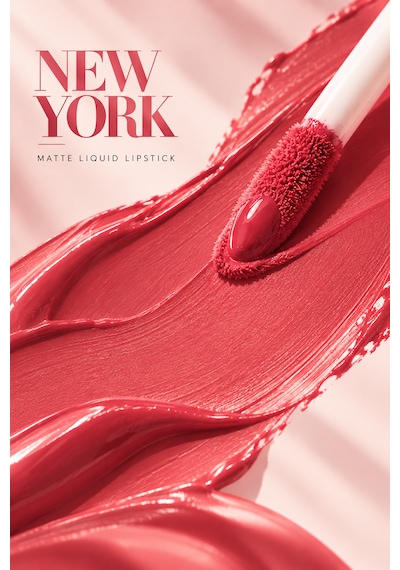 Matte Liqiud Lipstick - Amsterdam Nude, Flawless Matlık, Kalıcı Etki, Bulaşmayan Formül, Modern Mat Bitiş 001 Pink