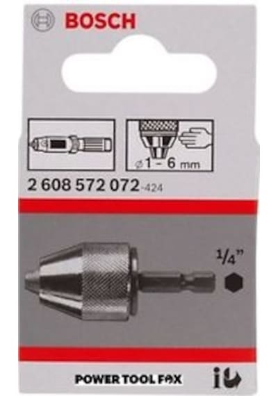 Bosch 2608572072 Anahtarsız Uç Takma Mandreni 1-6 MM